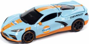 Auto World 1/64 2022 シェビー コルベット ガルフライトブルー/オレンジ【AWSP137B】ミニカー  返品種別B