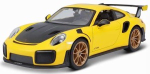 Maisto 【再生産】1/24 ポルシェ 911 GT2 RS 2018 イエロー/ブラック【MS31523Y1】ミニカー  返品種別B