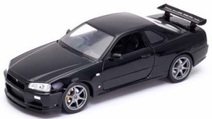 WELLY 1/24 ニッサン スカイライン GT-R(R34) (ブラック)【WE24108BK】ミニカー  返品種別B