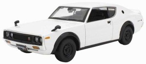 Maisto 【再生産】1/24 ニッサン スカイライン 2000GT-R(KPGC110)1973 ホワイト【MS31528W1】ミニカー  返品種別B