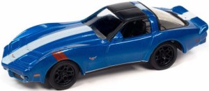 JOHNNY LIGHTNING 1/64 1979 シェビー コルベット スティングレイ ダークブルー【JLSP324B】ミニカー  返品種別B