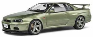 ソリド 1/18 日産 スカイライン GT-R (R34) 1999 (グリーン)【S1804308】ミニカー  返品種別B