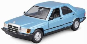 ブラゴ 1/24 メルセデス ベンツ 190 E 1987 ダイヤモンドブルー【BUR21103BL】ミニカー  返品種別B