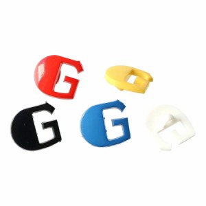 NBK CG-G(エヌビ-ケイ) アルファベットボタン・G(直径18mm)(黒・白・赤・青・黄)[CGGエヌビケイ] 返品種別B