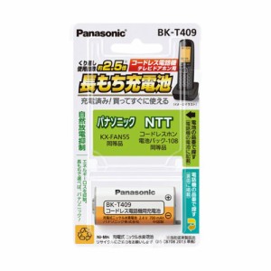 パナソニック BK-T409 充電式ニッケル水素電池 2.4VPanasonic[BKT409] 返品種別A