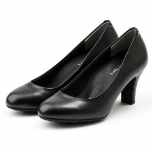 Lady worker（レディワーカー） ラウンドトゥパンプス（ブラック・サイズ：22.5cm） Black Pumps LO-17480-008-22.5返品種別A