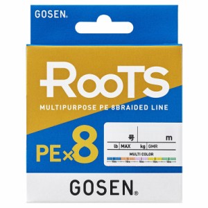 ゴーセン GMR853008 ルーツ PE×8 マルチカラー 300m(0.8号/16lb)GOSEN ROOTS PEライン[GMR853008] 返品種別B