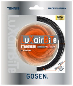 ゴーセン GOS-TSLXB1BK 硬式テニス用ガット　ラクシアバイト16L（ブラック・長さ1.25mm×12.2m）GOSEN[GOSTSLXB1BK] 返品種別A