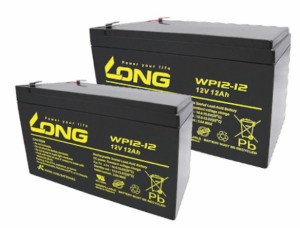 LONG BATTERY WP12-12 制御弁式鉛蓄電池 UPS・非常電源用 /2個セット【他商品との同時購入不可】[WP1212LONG] 返品種別B