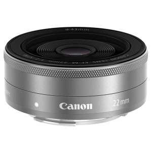 キヤノン EF-M22F2STMSL EF-M22mm F2 STM（シルバー）※EF-Mレンズ（APS-Cサイズミラーレス用）[EFM22F2STMSL] 返品種別A