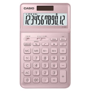 カシオ JF-S200-PK 電卓　12桁 （ライトピンク）CASIO　スタイリッシュ電卓　ジャストタイプ[JFS200PKN] 返品種別A