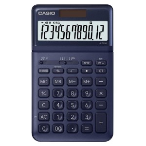 カシオ JF-S200-NY 電卓　12桁 （ネイビー）CASIO　スタイリッシュ電卓　ジャストタイプ[JFS200NYN] 返品種別A