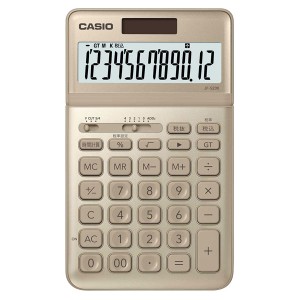 カシオ JF-S200-GD 電卓　12桁 （ゴールド）CASIO　スタイリッシュ電卓　ジャストタイプ[JFS200GDN] 返品種別A