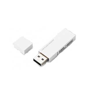 エレコム MF-MSU2B64GWH USB2.0対応 フラッシュメモリ 64GB（ホワイト）セキュリティ機能搭載[MFMSU2B64GWH] 返品種別A