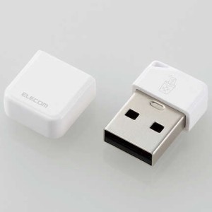 エレコム MF-USB3064GWH USB3.2(Gen1)対応　誤消去防止ソフト対応メモリ 64GB(ホワイト)[MFUSB3064GWH] 返品種別A