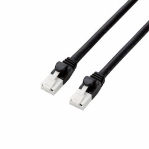 LANケーブル PS5対応 CAT6A 爪折れ防止 1.0m ブラック 返品種別B