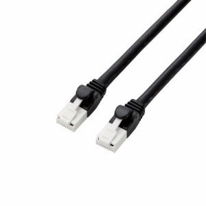 LANケーブル PS5対応 CAT6A 爪折れ防止 10m ブラック 返品種別B