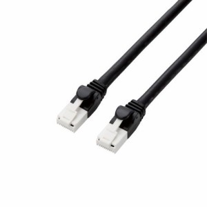 LANケーブル PS5対応 CAT6A 爪折れ防止 2.0m ブラック 返品種別B