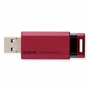 エレコム USB3.2(Gen2)対応 外付けポータブルSSD 1.0TB(レッド)【PS5/PS4/PS4 PRO 動作確認済】  ESD-EPK1000GRD返品種別A