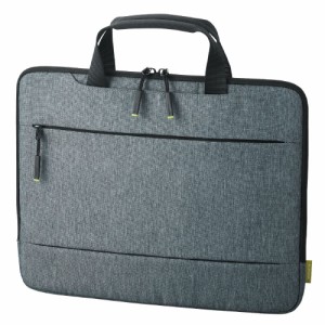 エレコム BM-IBMSL2113GY Surface Laptop 5/ 4 13.5インチ ( 2022 2021 ) 用 パソコンケース ハンドル付 フロントポケット カジュアル生