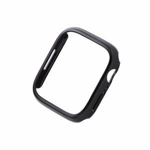 エレコム AW-21ABPPBK アップルウォッチ カバー Apple Watch Series 9 / 8 / 7 [ 45mm ] バンパー ハード ケース 側面保護 耐衝撃 傷防止