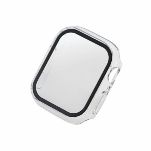 エレコム AW-21BFCGCCR アップルウォッチ カバー Apple Watch Series 9 / 8 / 7 [ 41mm ] フルカバー ハイブリッド ケース 強化ガラス セ