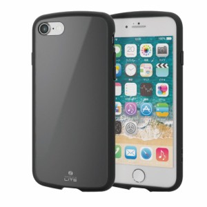 エレコム PM-A22STSLBK iPhone SE（第3世代/第2世代）/8/7用 ハイブリッドケース TOUGH SLIM LITE 耐衝撃 軽量 薄型 ワイヤレス充電可 ス