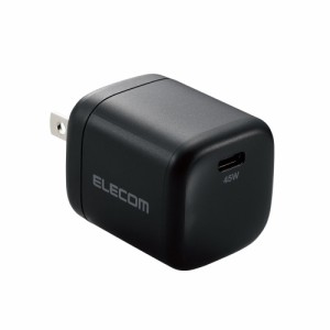 エレコム MPA-ACCP29BK PD対応 USB Type-C AC充電器 45W 小型 軽量（ブラック）[MPAACCP29BK] 返品種別A