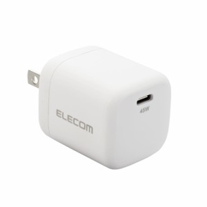 エレコム MPA-ACCP29WH PD対応 USB Type-C AC充電器 45W 小型 軽量（ホワイト）[MPAACCP29WH] 返品種別A