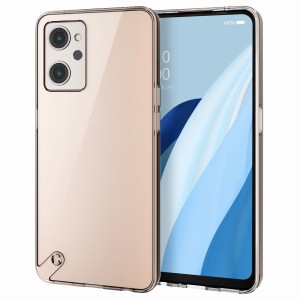 エレコム PM-O221HVCKCR OPPO Reno7 A（OPG04）用 ハイブリッドケース カメラ周り保護 耐衝撃ストラップホール付 極み設計（クリア）[PMO