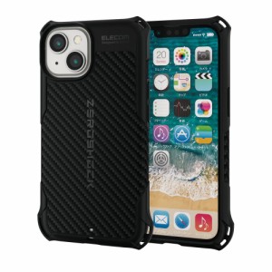 エレコム PMWA22AZEROGBK iPhone 14/13用 ZEROSHOCKケース グリップ TPU（ブラック）[PMWA22AZEROGBK] 返品種別A