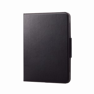 エレコム TB-A22R360BK iPad 10.9インチ(第10世代)用 手帳型ケース ヴィーガンレザー マグネット 360度回転 ハンドベルト付 スタンド機能