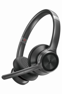 エレコム LBT-HSOH20BK ワイヤレスヘッドセット Bluetooth 5.0（ブラック）無線 マイク付き ノイズリダクション[LBTHSOH20BK] 返品種別A