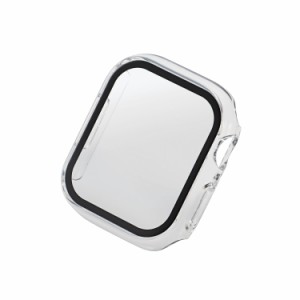 エレコム AW-22BFCGOCCR アップルウォッチ カバー Apple Watch Series 9 / 8 / 7 41mm フルカバー ケース 強化ガラス セラミックコート 