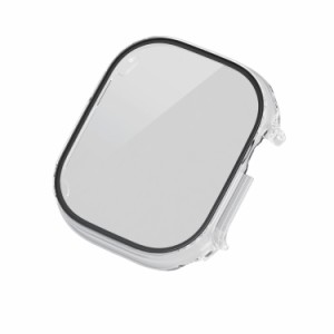エレコム AW-22CFCGOCCR アップルウォッチ カバー Apple Watch Ultra 2 / Ultra 49mm フルカバー ケース 強化ガラス セラミックコート ゴ