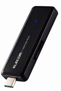 エレコム ESD-EMH1000GBK SSD 外付け 1TB USB3.2(Gen2) 読出最大1000MB/秒 小型 USBメモリ型 ポータブル スライド式 高速 耐衝撃 USB Typ