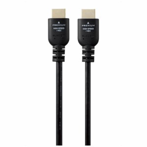 エレコム HDMI ケーブル 1m プレミアムハイスピード 4K 60Hz Premium HDMI（ブラック） CAC-HDP10BK2返品種別A