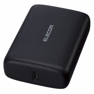 エレコム DE-C47L-10000BK モバイルバッテリー 10000mAh 大容量 軽量 小型 PD 20W 入出力( USB Type-C ×2) C-Cケーブル付属（ブラック）