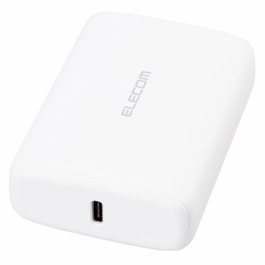 エレコム DE-C47L-10000WH モバイルバッテリー 10000mAh 大容量 軽量 小型 PD 20W 入出力( USB Type-C ×2) C-Cケーブル付属（ホワイト）