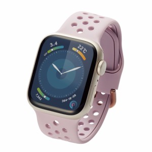 エレコム AW-40BDSCNPU アップルウォッチ バンド Apple Watch SE ( 第2世代 / 第1世代 ) / [ Series 9 〜 1 ] 41mm 40mm 38mm シリコン 