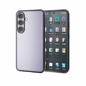 エレコム PM-G241UCTMKBK Galaxy S24 ( SC-51E )用 ケース ソフト カバー 衝撃吸収 カメラレンズ保護設計 ワイヤレス充電可 メタリックフ