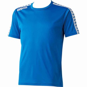 アリーナ （メンズ/ユニ）プールサイド　Tシャツ（ブルー・Lサイズ） arena チームラインTシャツ DS-ARN6331-BLU-L返品種別A