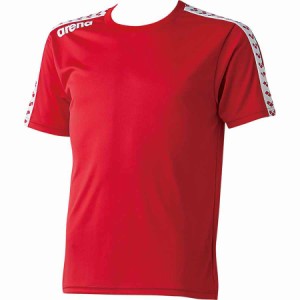 アリーナ （メンズ/ユニ）プールサイド　Tシャツ（レッド・Lサイズ） arena チームラインTシャツ DS-ARN6331-RED-L返品種別A