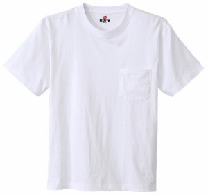 ヘインズ HA-H5190-010-M ビーフィーポケットTシャツ（ホワイト・サイズ：M）Hanes 20FW BEEFY-T ユニセックス[HAH5190010M] 返品種別A