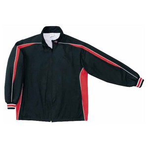 コンバース 男女兼用 ウォームアップジャケット（裾ボックスタイプ）（ブラック×レッド・サイズ：XO） CB182501S-1964-XO返品種別A