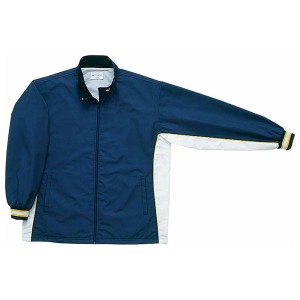 コンバース CON-CB182102S-2911-L 男女兼用 ウォームアップジャケット（前ファスナー・裾ボックスタイプ）（ネイビー×ホワイト・サイズ