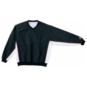 コンバース 男女兼用 Vネック ウォームアップジャケット（ブラック×ホワイト・サイズ：3S） CONVERSE CB182113S-1911-3S返品種別A