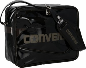 コンバース C2354053-1918 エナメル ショルダーバッグ M（ブラック/チャコール）CONVERSE[CONC23540531918] 返品種別A