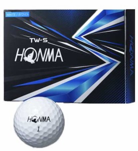 本間ゴルフ HONMA-BTQ2103-WH-12P TW-S 2021model ゴルフボール 1ダース 12個入り（ホワイト）HONMA GOLF[HONMABTQ2103WH12P] 返品種別A