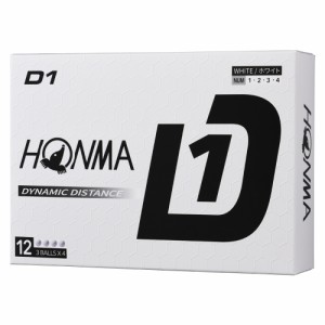 本間ゴルフ BT2401-WH D1ゴルフボール 2024年モデル 1ダース 12個入り(ホワイト)HONMA GOLF[BT2401WH] 返品種別A